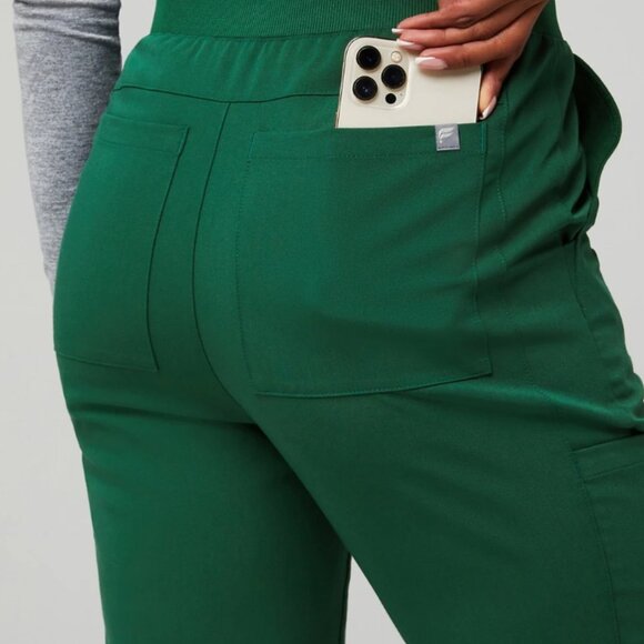 FABLETICS Hunter Green High-Rise On-Call Scrub Jogger - Picture 2 of 5